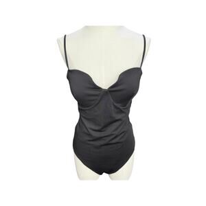 Express black spaghetti strap body suit size large